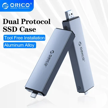 ORICO M2 SSD Case M.2 NVMe SATA SSD Корпус USB A Type C SSD Внешний HD Жесткий диск Чехол M2 Gen2 Коробка для Хранения Портативных ПК
