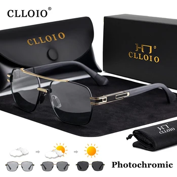 CLLOIO Высококачественные Фотохромные Солнцезащитные очки Мужские Женские Поляризованные Солнцезащитные Очки Для Вождения Хамелеон С Антибликовым покрытием Спортивные Oculos de sol