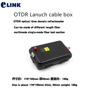 Мини-кабельная коробка запуска OTDR 1 км FC SC UPC APC Однорежимный SM 9/125um 1310/1550 нм с голым волокном OTDR Устранитель мертвой зоны ELINK