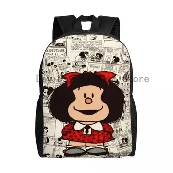 Mafalda Аниме Дорожный Рюкзак Мужчины Женщины Школьный Ноутбук Сумка Для Книг Студент Колледжа Рюкзак Сумки