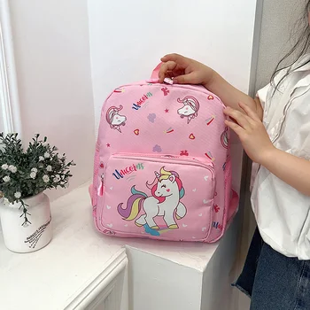 Детский рюкзак с милым мультяшным единорогом, рюкзак для девочки, сверхлегкий школьный рюкзак для детского сада, розовая сумка принцессы, подарок в школу