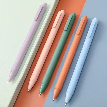 1Шт Macaron Morandi Colors Выдвижные Гелевые ручки для подписи 0,5 мм для письма Студенческие Канцелярские принадлежности Школьные принадлежности Журнал