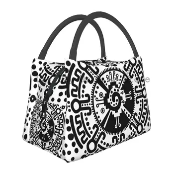 Hunab Ku с символом майя, изолированная сумка для ланча для пикника на открытом воздухе, Водонепроницаемый кулер, термальный ланч-бокс для женщин