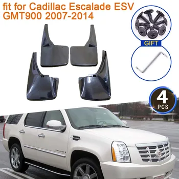 Брызговики для Cadillac Escalade GMT900 ESV 2007 ~ 2014 Аксессуары 2008 2009 2010 2011 2012 Защита от Брызговиков на Крыле 4x