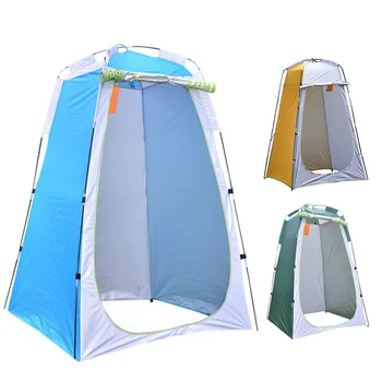 Палатка для купания Кемпинг На Открытом Воздухе Ультралегкая Портативная Всплывающая Палатка Для Уединения Кемпинг Душевая Палатка Нейлон Водонепроницаемый (1-2 человека)