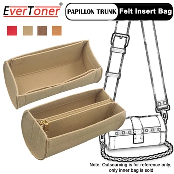 EverToner Подходит для PAPILLON TRUNK Barrel, сумка-органайзер из войлочной ткани, женская косметичка, портативный органайзер для путешествий