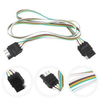 4-контактный комплект жгутов проводов для прицепа, 4-контактный разъем для проводов, Шнур питания, Разъем для жгута проводов заднего фонаря, 4-контактный разъем для проводки