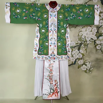 Телепередача Оригинальная Версия Высококачественное Платье Hanfu Республиканского периода для Богатых Женщин Xiuhefu в Традиционном Платье Hanfu с Нежной Вышивкой