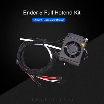 Ender-5 1,75 мм Экструдер Hotend Kit Горячие Концевые Наборы 0,4 мм Сопло Алюминиевый Термоблок Силиконовый Чехол Для 3D принтера Ender-5