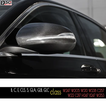 Сменные Крышки Зеркал из Углеродного Волокна для Mercedes B C E CLS S GLA/B/C Class W205 W247 W213 W238 W222 W217 H247 X247 X253 C253