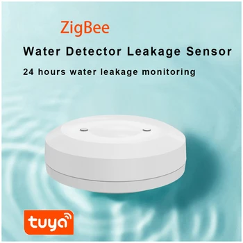 Датчик утечки воды Smart Life, Система домашней безопасности, Детектор утечки Воды, Датчик Погружения в воду Zigbee Tuya