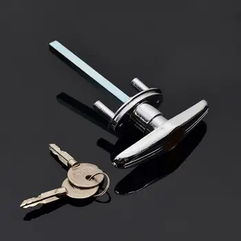 Т-образная ручка для открывания гаражных ворот с 2 ключами для автофургонов и прицепов