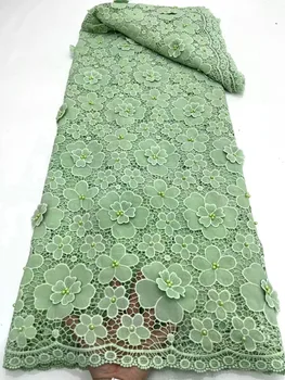 Новейший дизайн Хлопчатобумажной Вуалевой кружевной ткани С камнями Для Свадебного платья 2023, Высококачественная Африканская Швейцарская Вуалевая Кружевная ткань