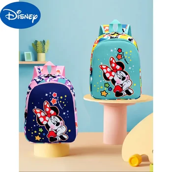 Мини-холщовая сумка с Микки Маусом для девочек Disney, детская сумка, рюкзак, женский рюкзак с Микки Маусом для детского сада