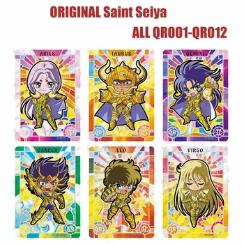 Kayou Saint Seiya Card Аниме-карта QR Полная Серия № 001-012 Редкая Коллекционная карта Детская карта Pegasus Seiya Athena