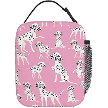 Портативная сумка для ланча для собак породы далматин для мальчиков и девочек, сумка-тоут, мягкая сумка, толстая изолированная сумка-холодильник для мужчин и женщин