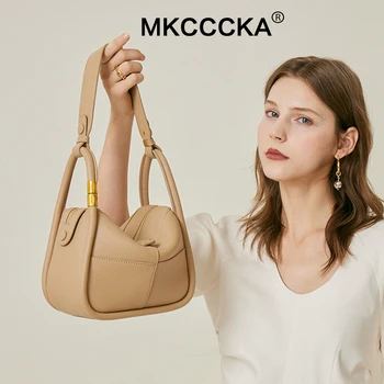 2023 Новая женская сумка, роскошные сумки из мягкой кожи, модная женская сумка из натуральной кожи, повседневная сумка через плечо, сумка-мессенджер