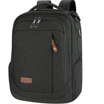 Рюкзак для ноутбука 17,3 Дюймов, ноутбук с USB-портом для зарядки, Водонепроницаемый Рюкзак Для Путешествий, Деловой/для колледжа/Для женщин/Для Мужчин, Повседневный Рюкзак