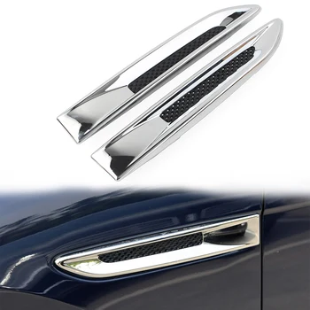Хромированная отделка Решетки Радиатора Переднего Бокового Крыла Автомобиля для Jaguar XE F-Pace XF X260 T2H36039 T2H36037 1 пара