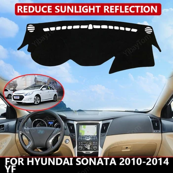 Крышка приборной панели Автомобиля для Hyundai Sonata 2010-2014 YF Коврик Протектор Солнцезащитный Козырек Dashmat Доска Коврик Авто Ковер