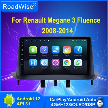 Дорожный Android автомобильный Радиоприемник, Мультимедийный автомобильный плеер для Renault Megane 3 Fluence 2008-2014 4G WiFi DSP DVD Navi GPS 2 din Autostereo