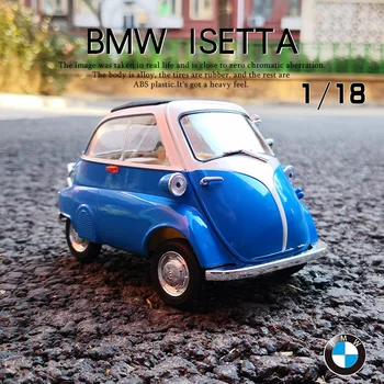 WELLY 1:18 BMW Isetta Egg Alloy Классическая Модель автомобиля, Изготовленная под давлением, Металлическая Игрушка, Ретро Мини-Модель автомобиля, Коллекция Симуляторов, Детские Подарки