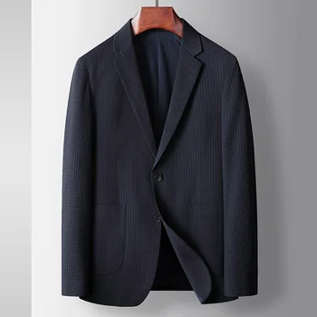 KD2135-Мужская деловая повседневная куртка в полоску