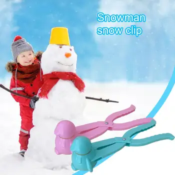 Полезная форма для снежков, Прекрасный многоцветный зажим для снежков в форме пингвина, Гладкий зажим для снежков, Зимний инструмент для снега