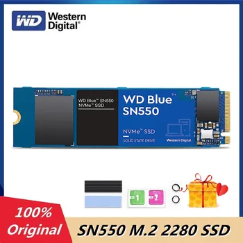 Western Digital WD Blue SN550 2 ТБ 1 ТБ 500 Гб 250 ГБ M.2 2280 SSD Gen3 x4 PCIe 8 Гб/сек. 3D NAND до 2400 МБ/сек. Внутренний твердотельный накопитель