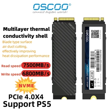 M.2 SSD Кулер NVME Радиатор Из Алюминиевого Сплава для ПК Эффективный Радиатор Ps5 PCIe 4.0 Жесткий Диск Внутренний Твердотельный Накопитель для рабочего стола
