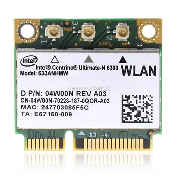 6300 Mini PCI-E беспроводной 450 Мбит/с 633ANHMW WiFi Адаптер WLAN Карта Для Intel 6300ABGN DELL E6520 E6510 E6420 1427 1545 E4200