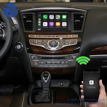 yyhc WIFI Автомобильный Android Auto IOS CarPlay Для Infiniti QX60 QX70 с одним экраном, интерфейс opple CarPlay, резервная передняя камера, Декодер