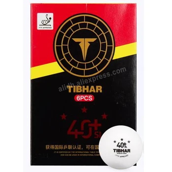 Оригинальный TIBHAR 3 Звезды 40 + Новый материал PP, турнирный мяч, Открытый мяч для настольного тенниса /мяч для пинг-понга 6 шт.