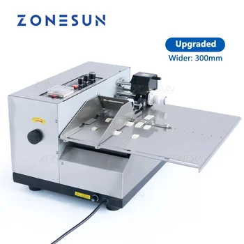 ZONESUN Производит рулонную картонную упаковку с твердыми чернилами для непрерывной печати даты, автоматический принтер ZS-MY380FW