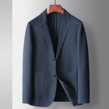 Z611-Костюм мужской тонкий повседневный солнцезащитный крем, эластичный маленький костюм весна и осень, однотонная куртка West, летняя рубашка