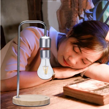 Светодиодная лампа с магнитной левитацией, беспроводная зарядка, светодиодная ночная лампа, Креативная настольная лампа для украшения дома Высокого качества