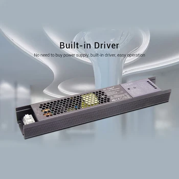5 В 1 светодиодный контроллер Встроенный источник питания 2,4 G RF/WIFI APP/Alexa Голосовое управление для 24V RGBW RGB + CCT полосы MiLight 100W