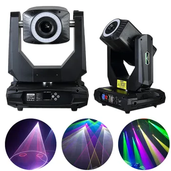 Лазерный Движущийся Головной светильник High 6W/12W RGB Полноцветный 3D Анимационный Лазерный Осветительный Проектор С 40kpps Сканером DMX Stage Lights