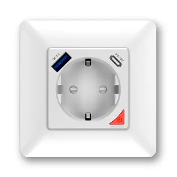 Умная розетка ЕС Розетка Быстрая зарядка Тип USB приложение Дистанционное управление Голосовое управление Домашний