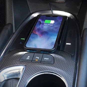 Автомобильное беспроводное зарядное устройство 15 Вт, быстрое зарядное устройство для телефона, панель зарядного устройства для Chevrolet Malibu 2016 2017 2018 2019 2020 2021 2022
