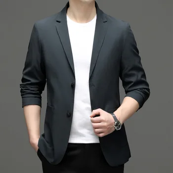 6946-2023 Мужской костюм весенний новый деловой профессиональный мужской пиджак повседневная корейская версия костюма