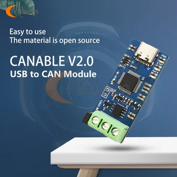 Модуль USB To CAN Анализ протокола шины 5V Модуль преобразователя USB в CAN для промышленного использования Версия V2.0 Разъем Type-C Печатная плата
