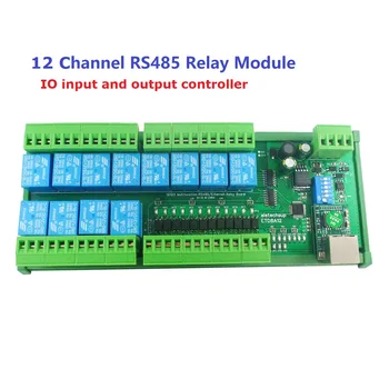 2 IN1 12Ch Ethernet/RS485 Релейный модуль Modbus RTU TCP/IP UART Сетевой контроллер Распределительная плата