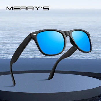Мужские поляризованные солнцезащитные очки MERRYS DESIGN Для женщин, классические ретро солнцезащитные очки с заклепками для вождения, рыбалки на открытом воздухе, оттенки S8318
