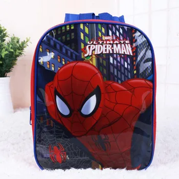 Детский рюкзак с Человеком-пауком Marvel, мультфильм Диснея, аниме, Замороженная 3D печать, школьная сумка для детского сада, повседневный рюкзак для ноутбука