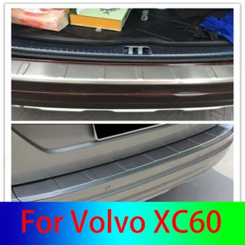 Накладка Для Volvo XC60 2009-2012 2013 2014 2015 2016 2017 2018 2019 2020 Протектор заднего Бампера, Накладка на Порог Багажника, Защитная Накладка протектора