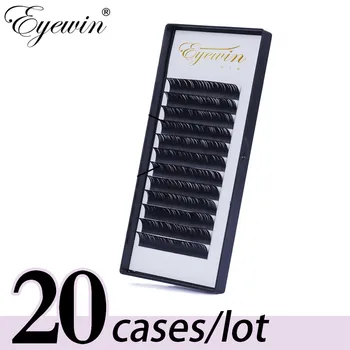 Eyewin 20 case C/D Curl Искусственная Индивидуальная Ресница для Профессионального Наращивания ресниц lash Soft Makeup Maquiagem Наращивание ресниц из норки