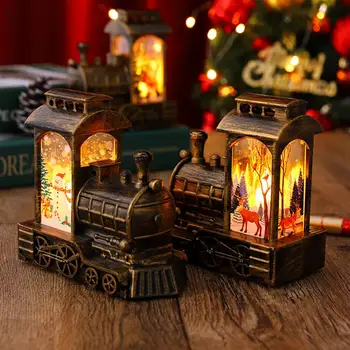 Рождественский светильник, праздничный светильник, Винтажный ночник, Праздничное украшение на батарейках для рождественских вечеринок, теплый