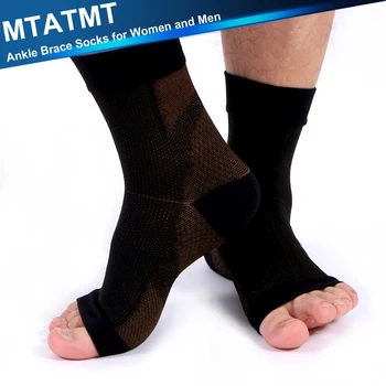 1 Пара Успокаивающих носков при невропатии, Медный Компрессионный Бандаж для голеностопного сустава, Успокаивающие носки при невропатии, Успокаивающие носки