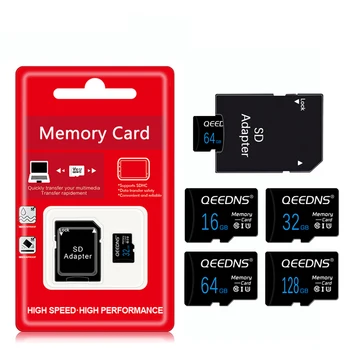 Высококачественная карта Micro sd 512GB 256GB Оригинальная карта памяти C10 8g 16gb 32gb 64gb Mini TF/SD Card Class10 Для телефона Бесплатный адаптер